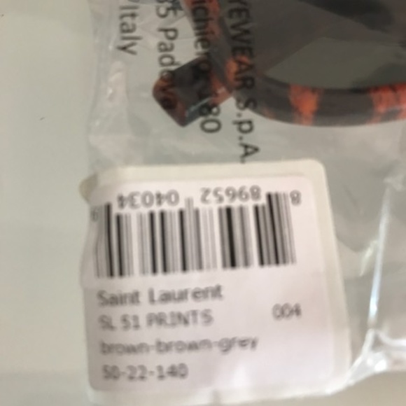 SAINT LAURENT Spotted Brown SL51PRINTS Sunglasses - Picture 8 of 8